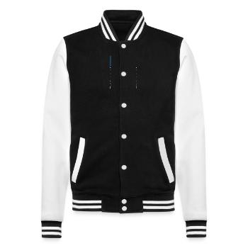 Paps tu ne m'as peut être pas donné la vie - Veste Teddy - noir/blanc - Devant - Nik (191cm) & Marisol (170cm)