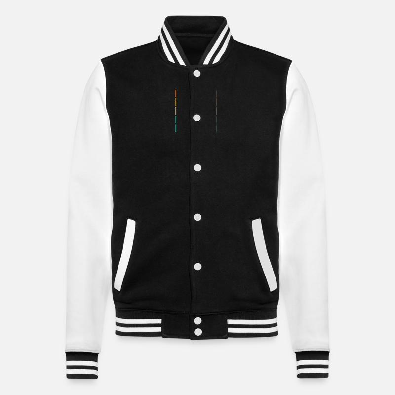 Früher War Alles Besser - College-Sweatjacke - Schwarz/Weiß