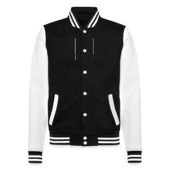 À la découverte de nouvelles galaxies - Veste Teddy - noir/blanc - Devant - Nik (191cm) & Marisol (170cm)