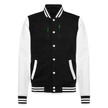 geburtstagsgeschenkidee bday veganer gesundheit - College-Sweatjacke - Schwarz/Weiß - Vorne - Nik (191cm) & Marisol (170cm)