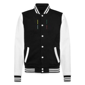 karaté - Veste Teddy - noir/blanc - Devant - Nik (191cm) & Marisol (170cm)