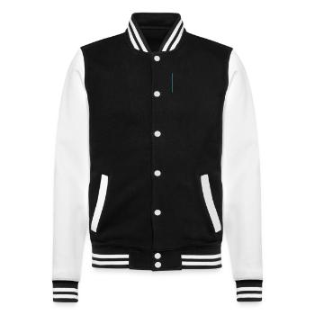 1977 Vintage Vintage Retro Geburtstagsgeschenk - College-Sweatjacke - Schwarz/Weiß - Vorne - Nik (191cm) & Marisol (170cm)