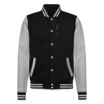Original Legendary Hits Best of 2004 - College-Sweatjacke - Schwarz/Grau meliert - Vorne - Nik (191cm) & Marisol (170cm)