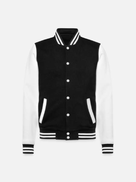 Honey Bucket Bee - College Sweat Jacket - black/white