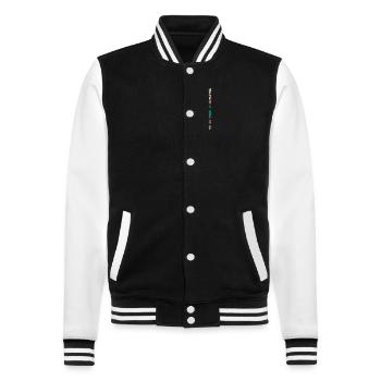 Legendary February 2005 limited edition - College Sweat Jacket - black/white - Front - Nik (191cm) & Marisol (170cm)
