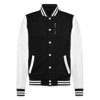Legendary February 2014 limited edition - College Sweat Jacket - black/white - Front - Nik (191cm) & Marisol (170cm)
