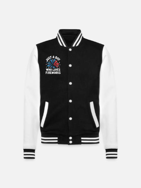 Pyrotechnics Fireworks Pyrotechnics - College Sweat Jacket - black/white