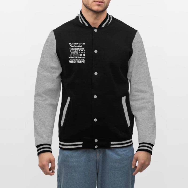 Web Developer Forever The Title Web Developer College Sweat Jacket