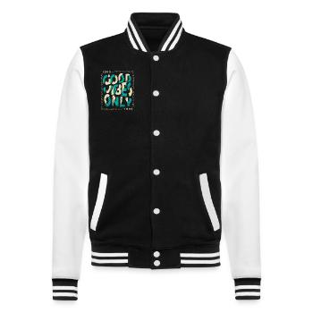 1983 Anniversaire 1983 Millésime 1983 Cadeau 1983 - Veste Teddy - noir/blanc - Devant - Nik (191cm) & Marisol (170cm)