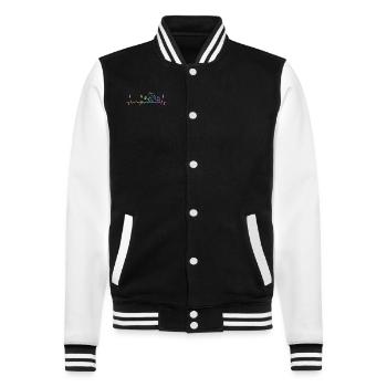 Cat Kitten Cat Animal Cats - College Sweat Jacket - black/white - Front - Nik (191cm) & Marisol (170cm)