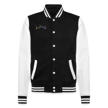 Francfort, Hesse, Allemagne, Francfort - Veste Teddy - noir/blanc - Devant - Nik (191cm) & Marisol (170cm)