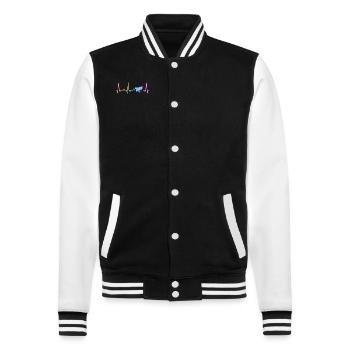 Abeilles, apiculteurs, apiculteurs - Veste Teddy - noir/blanc - Devant - Nik (191cm) & Marisol (170cm)