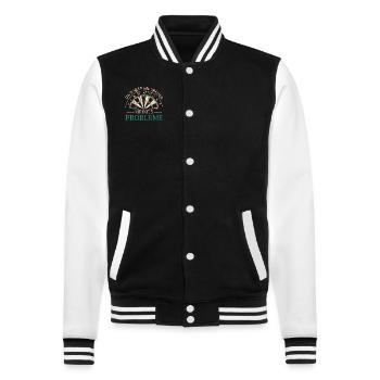 Dart Darts Dartspieler Dartsport - College-Sweatjacke - Schwarz/Weiß - Vorne - Nik (191cm) & Marisol (170cm)