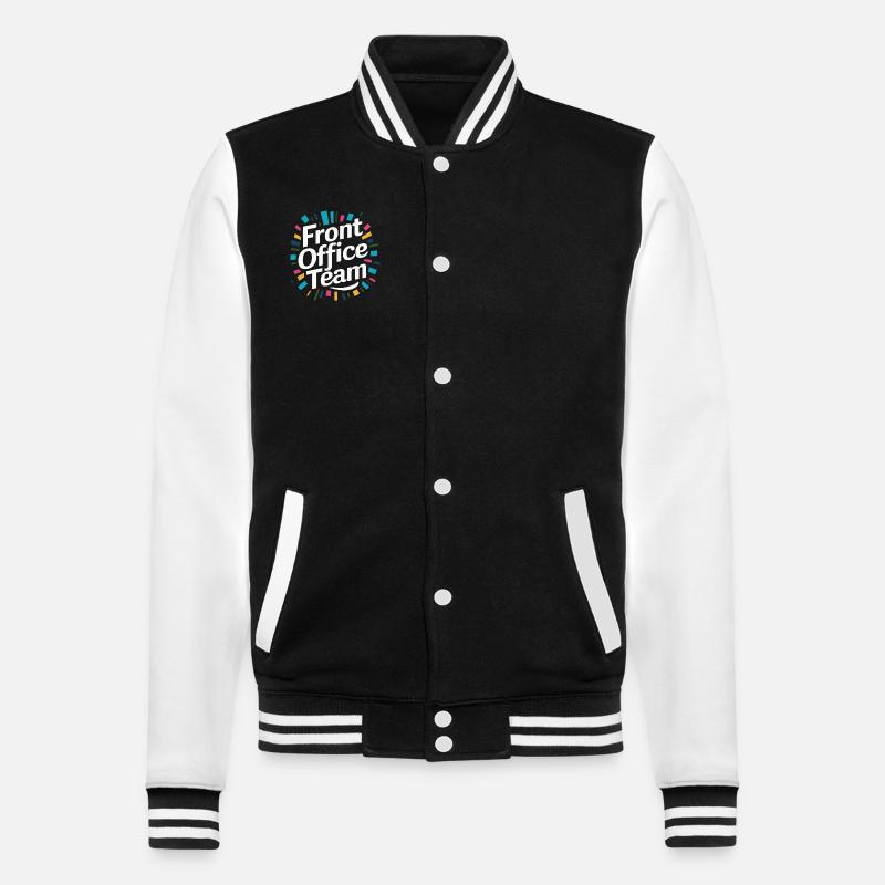 Front Office School Secretary - College Sweat Jacket - black/white