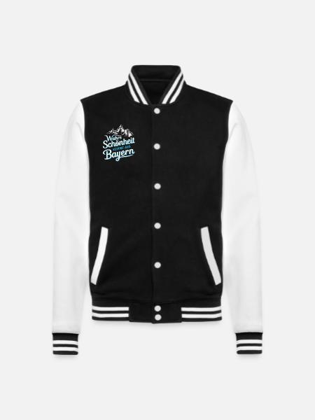 Free State of Bavaria Bavarian - College Sweat Jacket - black/white