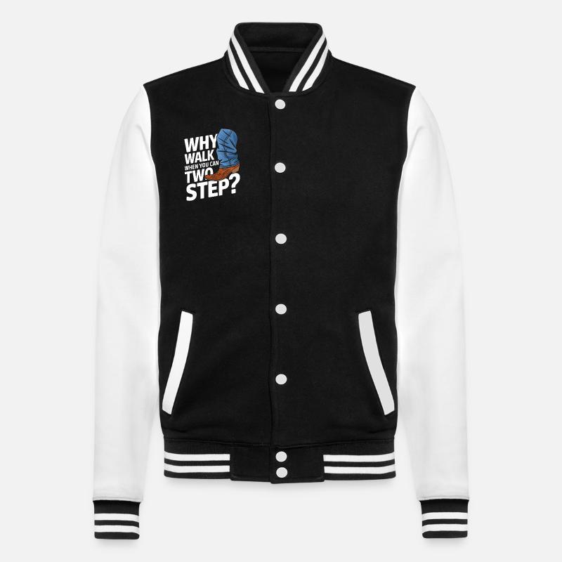 Line Dancing Dancing Dancers - College Sweat Jacket - black/white