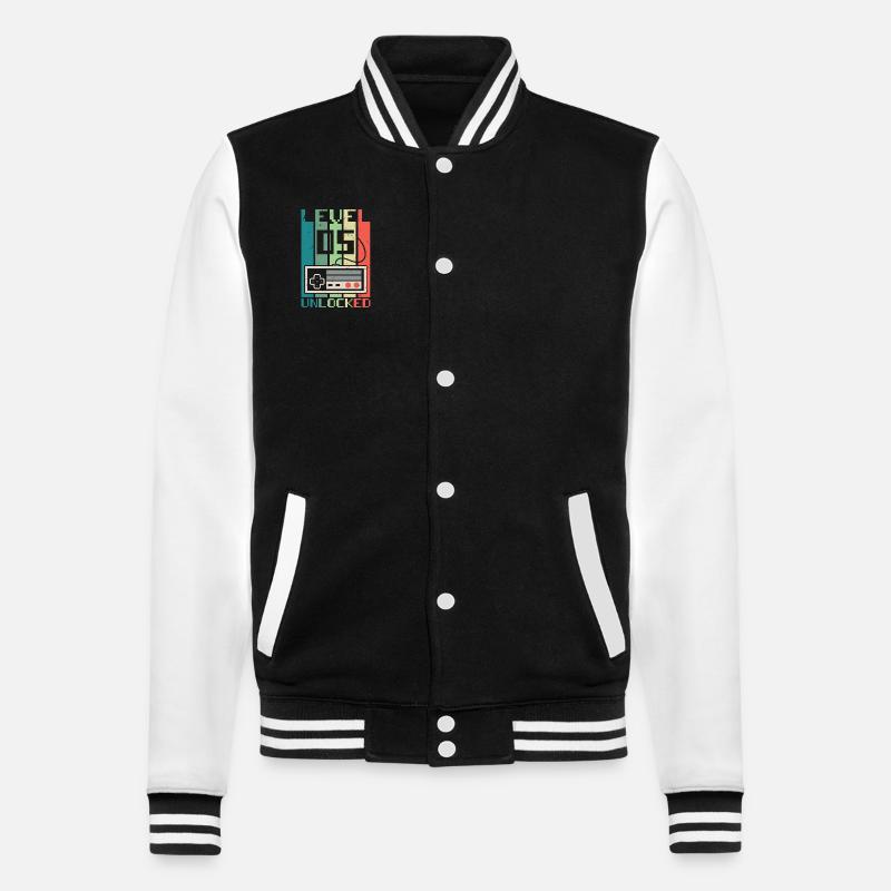 Niveau 5 débloqué - Veste Teddy - noir/blanc