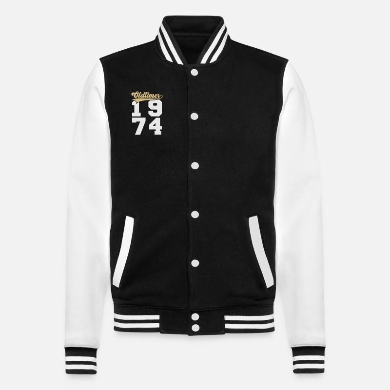 Oldtimer 1974 - Veste Teddy - noir/blanc