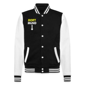 dortmund dort mund pfeil - Veste Teddy - noir/blanc - Devant - Nik (191cm) & Marisol (170cm)