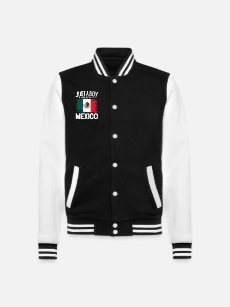 Mexico Mexico Mexican Spanish - College Sweat Jacket - black/white