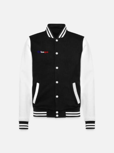 Petanque, for bowling - College Sweat Jacket - black/white