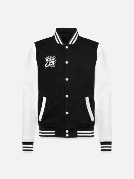 Technical Support Computer - College Sweat Jacket - black/white