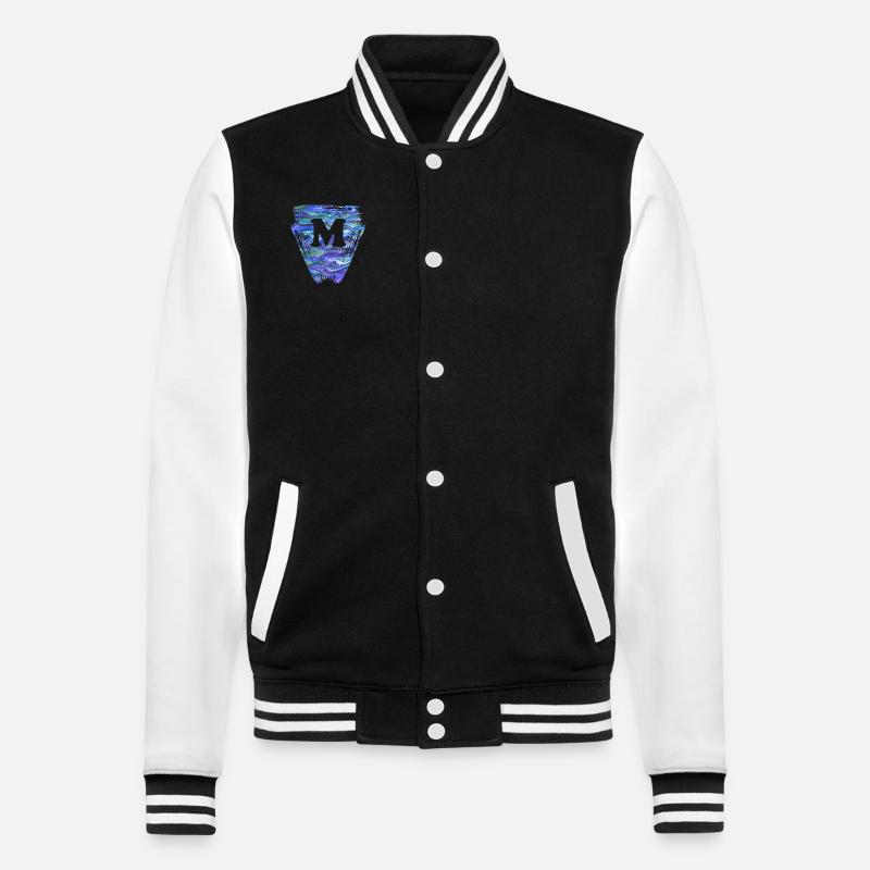 Dreieck E 103 m - College Sweat Jacket - black/white