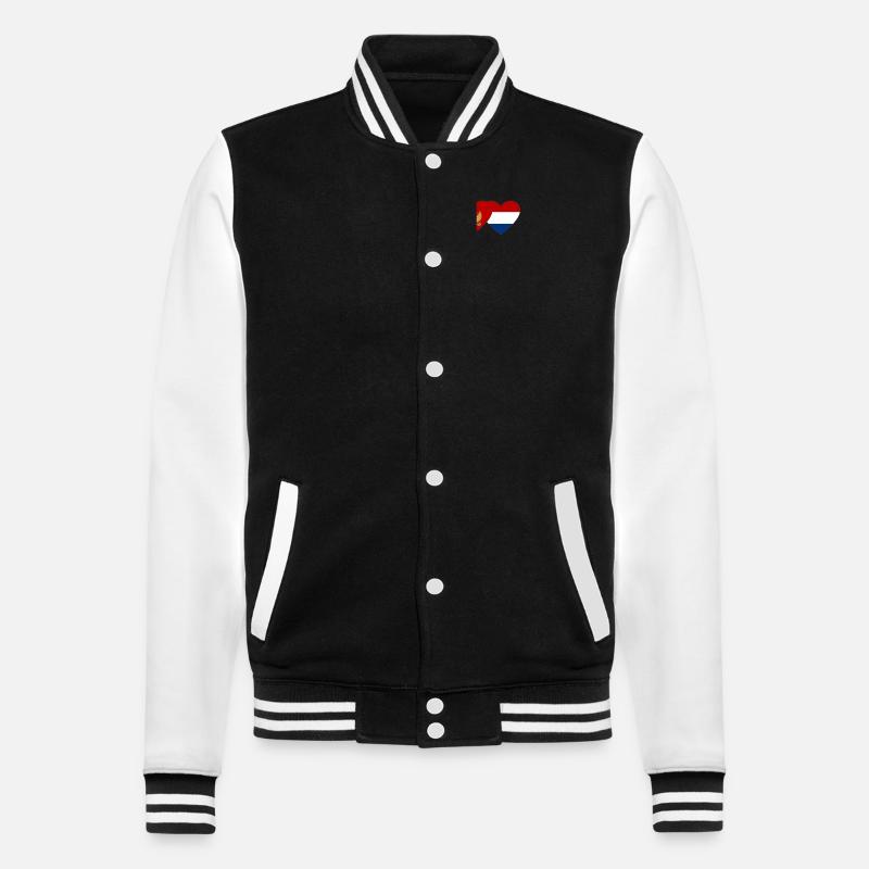 Monténégro Drapeau de la Hollande - Veste Teddy - noir/blanc