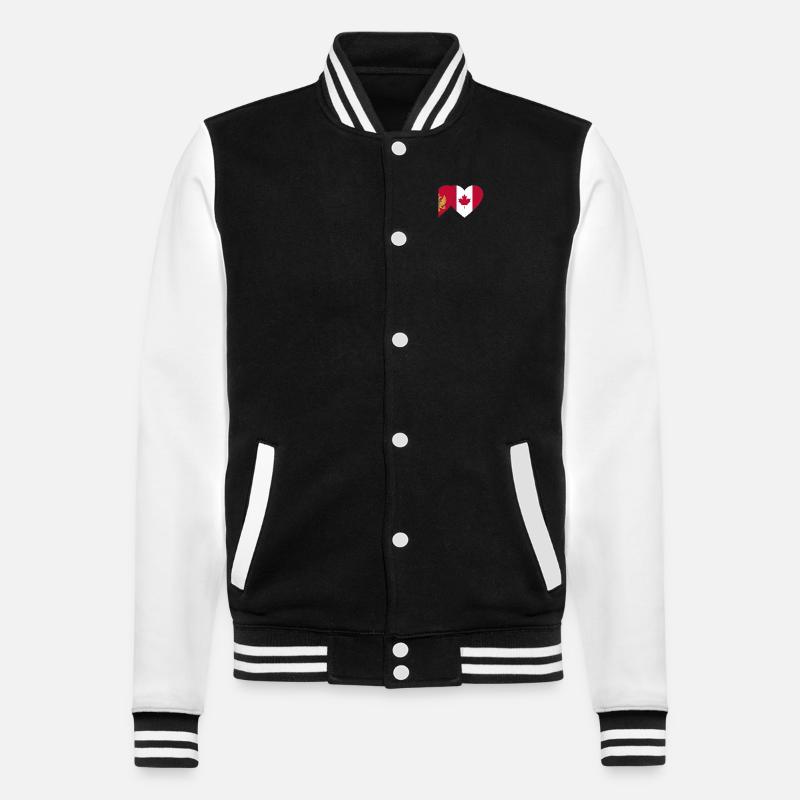 Monténégro Drapeau du Canada - Veste Teddy - noir/blanc
