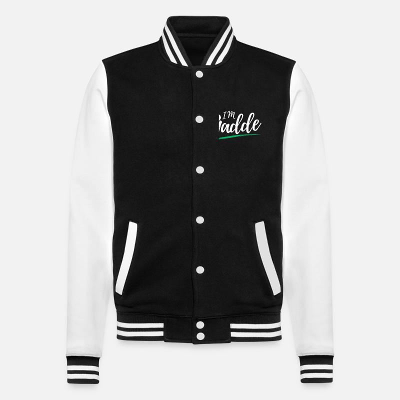Im Gadde – Logo Hell - College Sweat Jacket - black/white