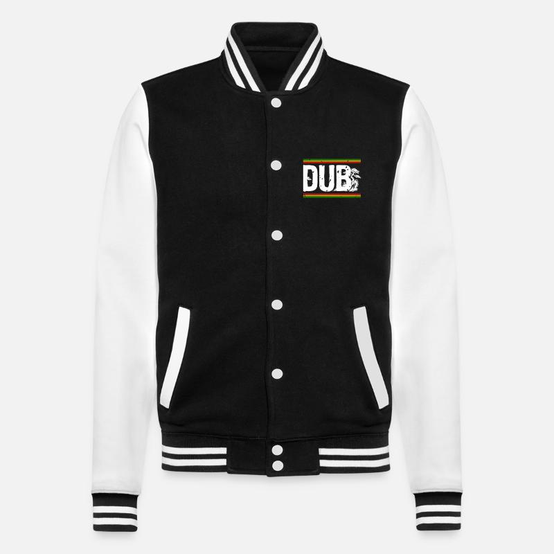 Dub Roots Reggae Wald - College-Sweatjacke - Schwarz/Weiß