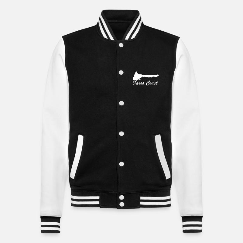 Darss Coast - Halbinsel Darss - College-Sweatjacke - Schwarz/Weiß
