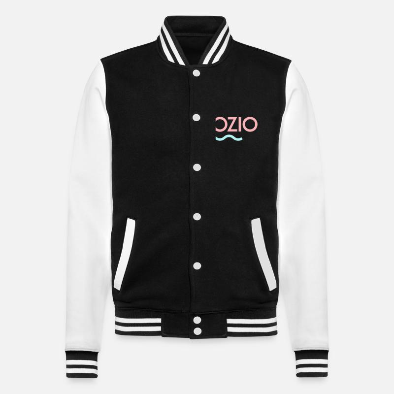 OZIO - Veste Teddy - noir/blanc
