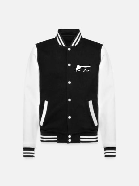 Darss Coast - Halbinsel Darss - College-Sweatjacke - Schwarz/Weiß