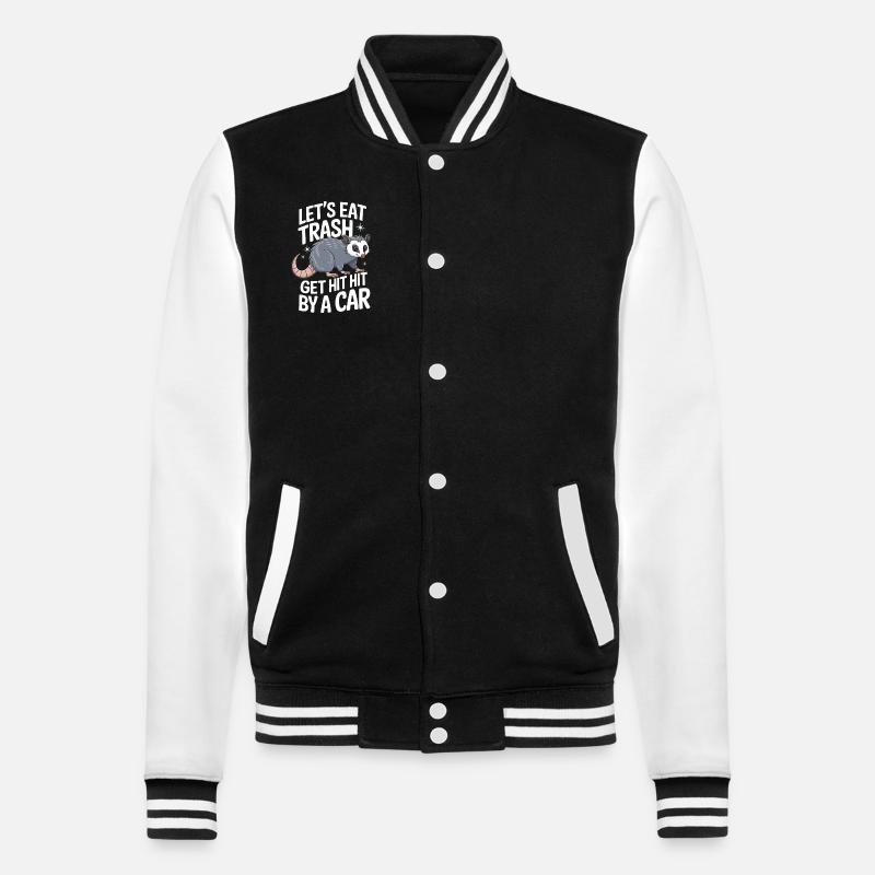 Opossum Possum Animal - Veste Teddy - noir/blanc