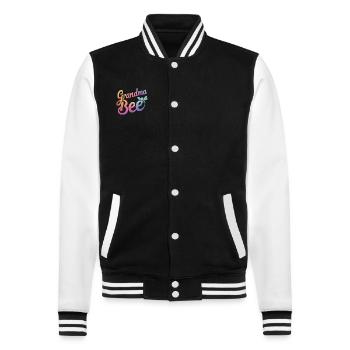 honey bee beekeeper bees bee - College Sweat Jacket - black/white - Front - Nik (191cm) & Marisol (170cm)