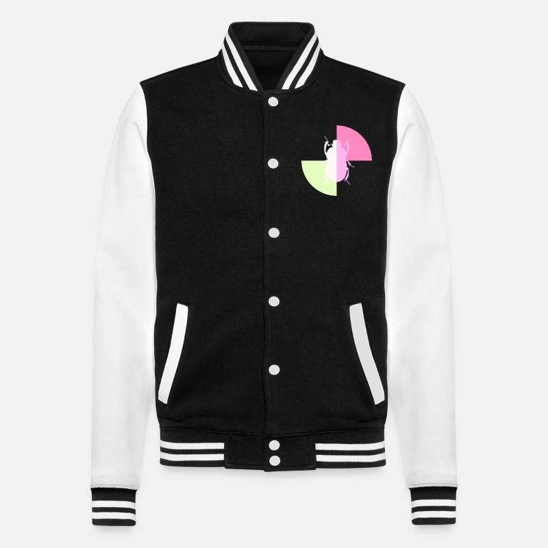 Duo White Pastel Pink - College Sweat Jacket - black/white