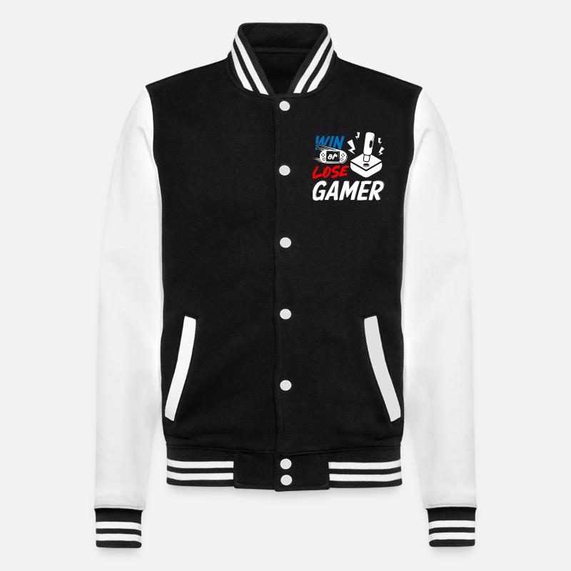 Gagner ou perdre Gamer - Veste Teddy - noir/blanc