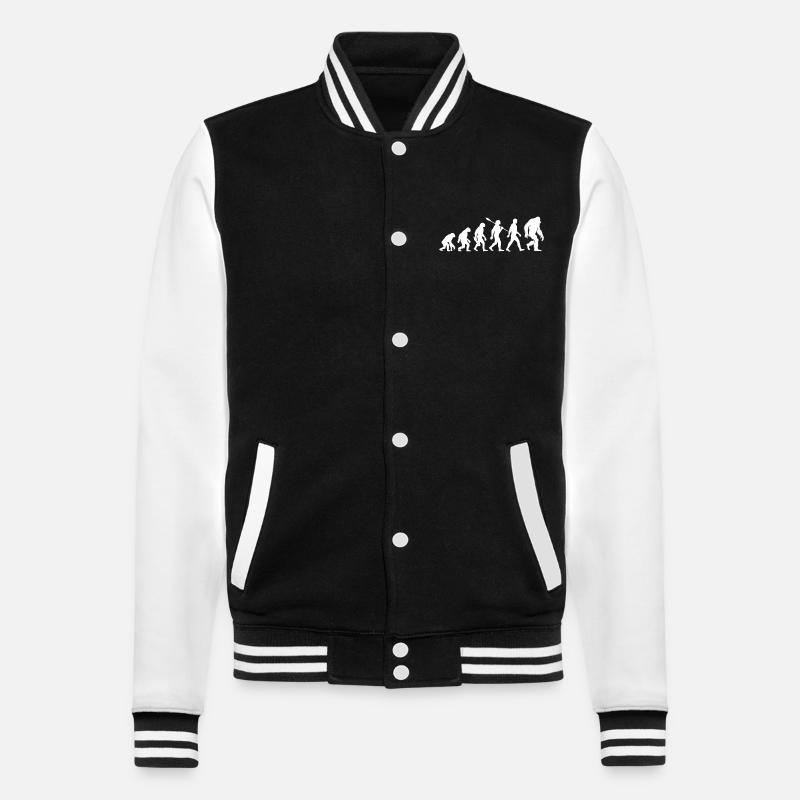 Evolution - Bigfoot - Yeti - College Sweat Jacket - black/white