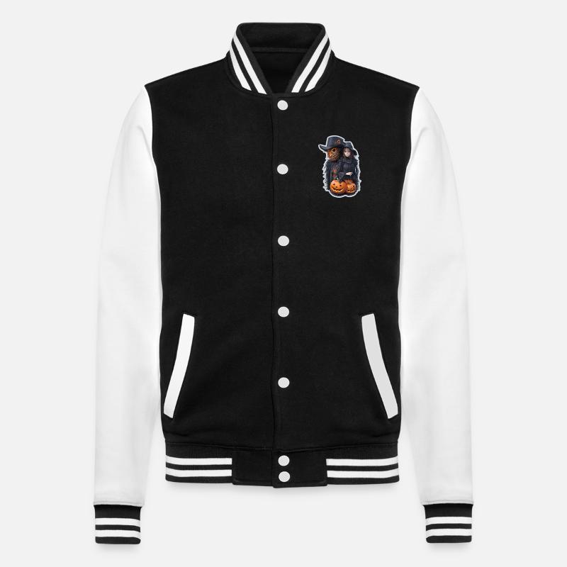 Halloween Scarecrow - College Sweat Jacket - black/white