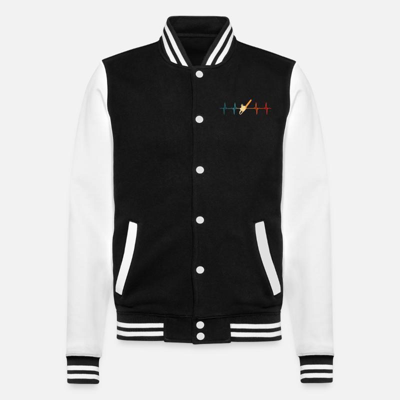 Lumberjack Heartbeat Tronçonneuse Lumberjack - Veste Teddy - noir/blanc