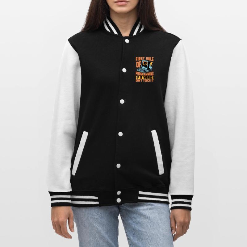 Coder First Rule Of Programming If Web Developer College-Sweatjacke