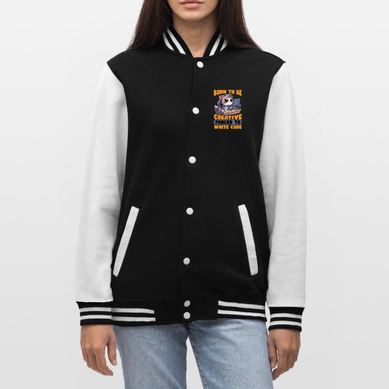 Coder Born To Be Creative Web Developer Coders College-Sweatjacke