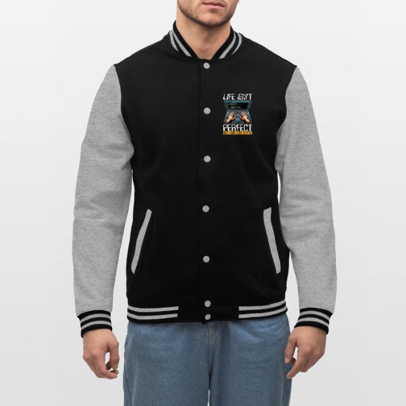 Coder Life Isn't Perfect But Your Code Developer College Sweat Jacket