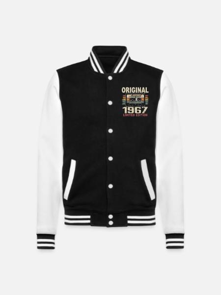 August 1967 August 1967 Geschenk August 1967 August 1967 - College-Sweatjacke - Schwarz/Weiß