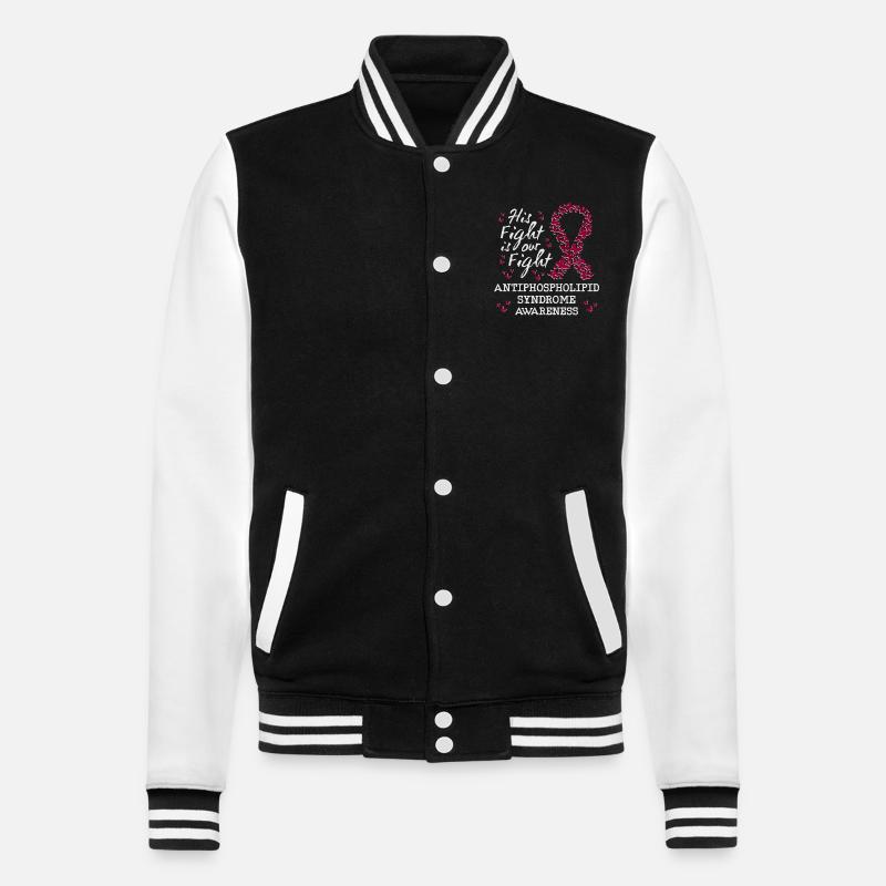 Antiphospholipid Syndrom Bewusstsein - College-Sweatjacke - Schwarz/Weiß