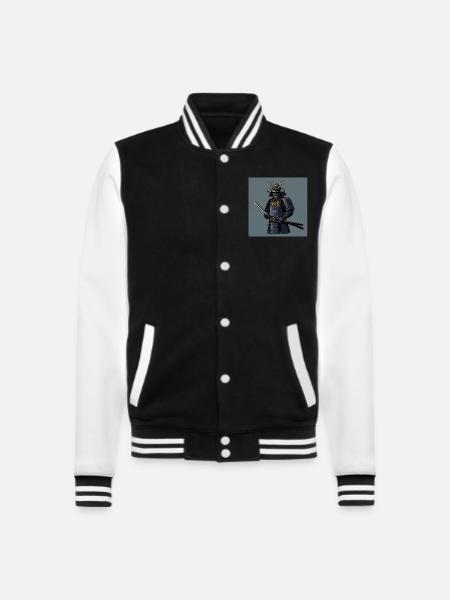 Samouraï : l’âme du guerrier - Veste Teddy - noir/blanc