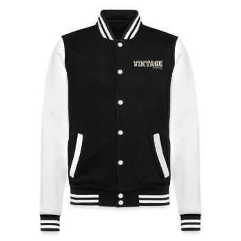 Vintage 1994 Original 1994 Retro 1994 Gift 1994 - College Sweat Jacket - black/white - Front - Nik (191cm) & Marisol (170cm)