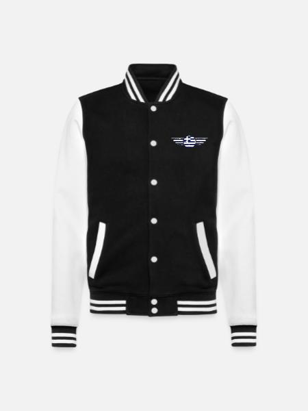 ich liebe Griechenland, Stil Design T-Shirt - College-Sweatjacke - Schwarz/Weiß