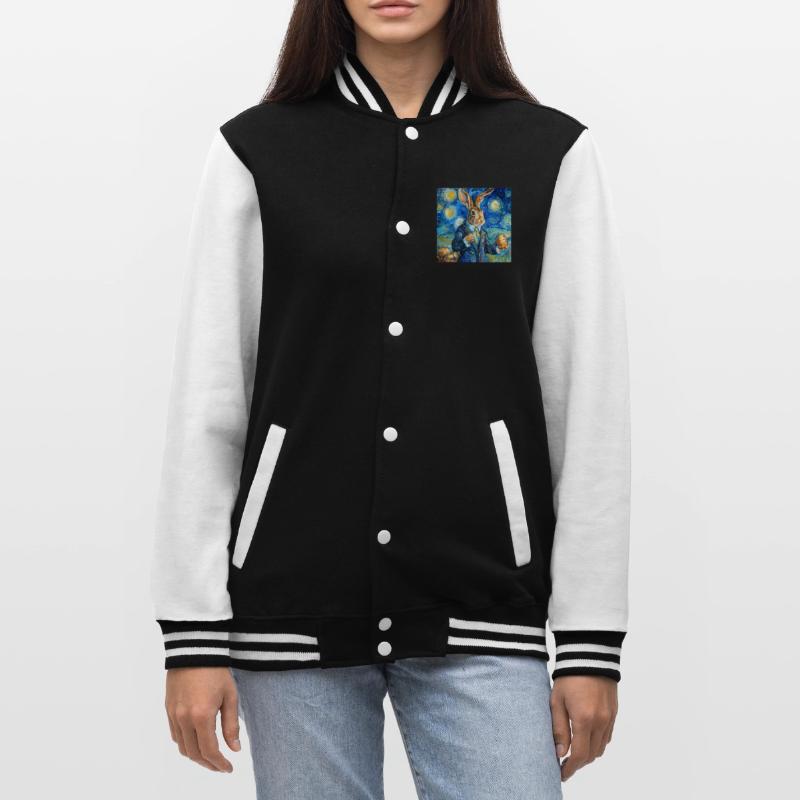 easter bunny, easter, bunny, happy easter, easter eggs College Sweat Jacket